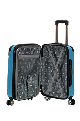 Rockland London Hardside Spinner Wheel Luggage, Turquoise, Carry-On 20-Inch 4 Rockland London Hardside Spinner Wheel Luggage, Turquoise, Carry-On 20-Inch - Image 2