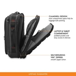 Briggs & Riley ZDX Convertible Backpack Duffel Carry-on, Black, Medium 38 Briggs & Riley ZDX Convertible Backpack Duffel Carry-on, Black, Medium -Luggage Factory Store 41zr7Qo4uvL