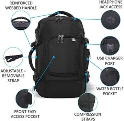17in Airline Approved Travelling Shoulder Bag Carry On Overnight Underseat 18L 15 17in Airline Approved Travelling Shoulder Bag Carry On Overnight Underseat 18L -Luggage Factory Store 512BAJkupGL