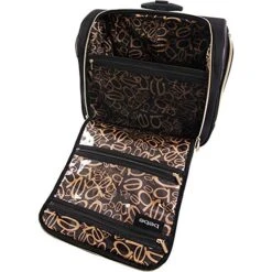 BEBE Women's Evans Wheeled Under The Seat Carry On Bag, Black Croc -Luggage Factory Store 512TWO7nOaL