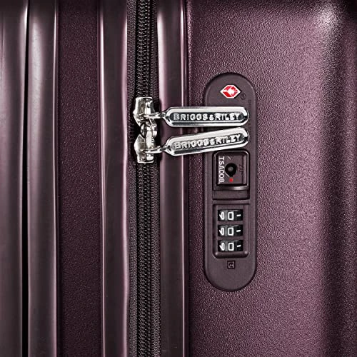 Briggs & Riley Sympatico Hardside Medium Spinner Luggage, Plum, 27-Inch Checked 15 Briggs & Riley Sympatico Hardside Medium Spinner Luggage, Plum, 27-Inch Checked - Image 13