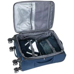 Kenneth Cole Reaction Rugged Roamer Luggage Collection Lightweight Softside Expandable 8-Wheel Spinner Travel Suitcase Bag, Navy, 2-Piece (20" Carry-On / 28" Check Size) -Luggage Factory Store 513x04S7u6L 857b18ae d7f4 4f52 bd85 61efd591048c