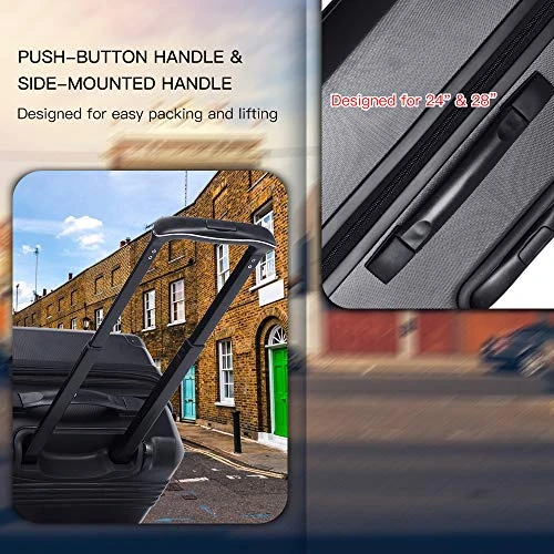 Verdi Luggage Set 3 Piece - Lightweight With USB Port Hardside Carry On Suitcase - Includes Expandable 20 Inch Carry On, 24In/TSA-Approved Lock 28In Checked Bag With 8-Wheel Rolling Spinner 5 Verdi Luggage Set 3 Piece - Lightweight With USB Port Hardside Carry On Suitcase - Includes Expandable 20 Inch Carry On, 24In/TSA-Approved Lock 28In Checked Bag With 8-Wheel Rolling Spinner - Image 3