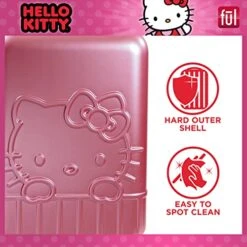Ful Hello Kitty 21 Inch Rolling Luggage, Hardshell Carry On Suitcase With Wheels, Pink (HKFL0002AZ-650) -Luggage Factory Store 516kyuiKqnL