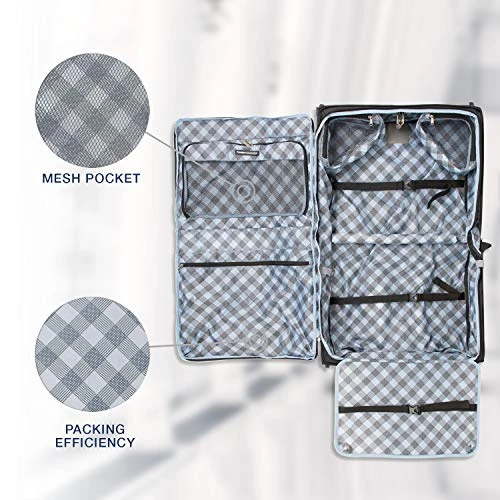 Travelpro Luggage Maxlite 5 22" Lightweight Carry-on Rolling Garment Bag, Suitcase, Black 7 Travelpro Luggage Maxlite 5 22" Lightweight Carry-on Rolling Garment Bag, Suitcase, Black - Image 5