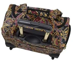 London Fog Cranford 15" Under The Seat Bag, Black Gold Plum Paisley -Luggage Factory Store 517QbCfCbkL 92d4451f 2177 4e81 985c 21a81e707571