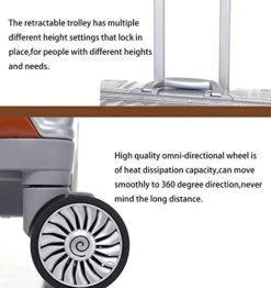 Sondre X Luggage Rolling Wheels Old Fashion Trunk Suitcase PC ABS Spinner Hardshell Carry On With TSA Lock 20" 24" 26" 29"(White) -Luggage Factory Store 518675DUbJL