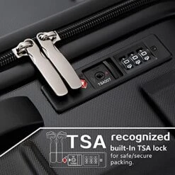 Coolife Luggage Expandable(only 28") Suitcase PC+ABS Spinner Built-In TSA Lock 20in 24in 28in Carry On (white, S(20in_carry On)) -Luggage Factory Store 51Aq1xlm fL eb28bd6b 9b99 44a2 9292 2f975a342efe