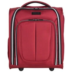 Kenneth Cole Reaction Lincoln Square 16" 1680d Polyester 2-Wheel Underseater Carry-on, Red -Luggage Factory Store 51BPQvlPPdL