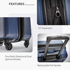 American Tourister Moonlight Hardside Expandable Luggage With Spinner Wheels, Navy, 3-Piece Set (21/24/28) 15 American Tourister Moonlight Hardside Expandable Luggage With Spinner Wheels, Navy, 3-Piece Set (21/24/28) -Luggage Factory Store 51BZGhT0btL 0dfb6179 0fdd 4e75 a389 ac1ac1153dd0