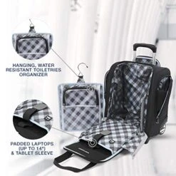 Travelpro Maxlite 5-Rolling Underseat Compact Carry-On Bag, Black, 15-Inch 11 Travelpro Maxlite 5-Rolling Underseat Compact Carry-On Bag, Black, 15-Inch -Luggage Factory Store 51Crs4QtDKL