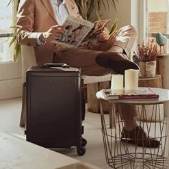 LEVEL8 Gibraltar Carry On Luggage, 20" Aluminum Frame Hardside Suitcase Zipperless Luggage With TSA Lock, 8 Spinner Wheels - Dark Grey 16 LEVEL8 Gibraltar Carry On Luggage, 20" Aluminum Frame Hardside Suitcase Zipperless Luggage With TSA Lock, 8 Spinner Wheels - Dark Grey -Luggage Factory Store 51EJvi5oAEL