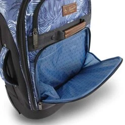 ORIGINAL PENGUIN Luggage 21" Rolling Duffel Bag, Blue Palm Tree, One Size -Luggage Factory Store 51EWHhUUqRL