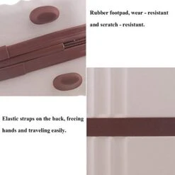 Exttlliy Mini Hard Shell Hard Travel Luggage Cosmetic Case, Small Portable Carrying Case Suitcase For Makeup (Rose Gold) -Luggage Factory Store 51GD tfw81L