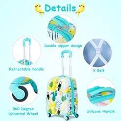 HONEY JOY 2 Pcs Kids Carry On Luggage 17 HONEY JOY 2 Pcs Kids Carry On Luggage -Luggage Factory Store 51GrcxtXXTL