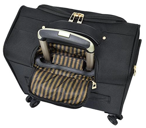 London Fog Langley 8 Wheel 15" Under The Seat Bag, Black 8 London Fog Langley 8 Wheel 15" Under The Seat Bag, Black - Image 6