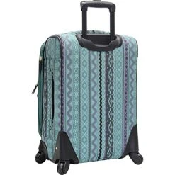 Steve Madden Designer 20 Inch Luggage Collection - Lightweight Softside Expandable Suitcase For Men & Women - Durable Carry On Bag With 4-Rolling Spinner Wheels (Legends Turquoise) -Luggage Factory Store 51M849iP43L