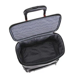 Travelers Club Luggage 16" Top Expandable Rolling Underseater W/USB Port, Dark Gray Suitcase, 31 Travelers Club Luggage 16" Top Expandable Rolling Underseater W/USB Port, Dark Gray Suitcase, -Luggage Factory Store 51MamLxoatL