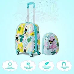 HONEY JOY 2 Pcs Kids Carry On Luggage 14 HONEY JOY 2 Pcs Kids Carry On Luggage -Luggage Factory Store 51O0nHeCOIL