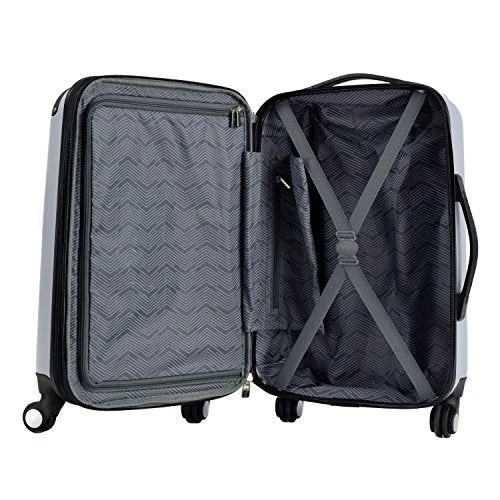 Travelers Club Chicago Hardside Expandable Spinner Luggage, Silver, 3-Piece Set (20/24/28) 5 Travelers Club Chicago Hardside Expandable Spinner Luggage, Silver, 3-Piece Set (20/24/28) - Image 3