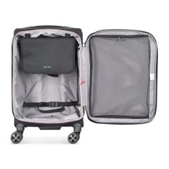 DELSEY Paris Helium DLX Softside Expandable Luggage With Spinner Wheels, Black, Carry On 20 Inch 8 DELSEY Paris Helium DLX Softside Expandable Luggage With Spinner Wheels, Black, Carry On 20 Inch -Luggage Factory Store 51Qz9Ojq4GL