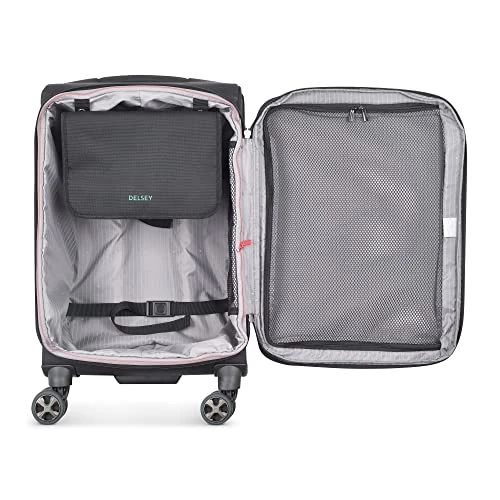 DELSEY Paris Helium DLX Softside Expandable Luggage With Spinner Wheels, Black, Carry On 20 Inch 5 DELSEY Paris Helium DLX Softside Expandable Luggage With Spinner Wheels, Black, Carry On 20 Inch - Image 3