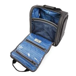 ORIGINAL PENGUIN Men's Ethan Wheeled Under The Seat Carry On Bag, Black Crosshatch -Luggage Factory Store 51R5YYC5DPL