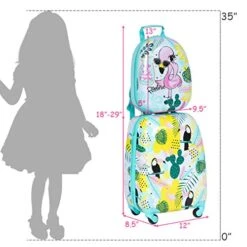 HONEY JOY 2 Pcs Kids Carry On Luggage 13 HONEY JOY 2 Pcs Kids Carry On Luggage -Luggage Factory Store 51R7 2q oBL