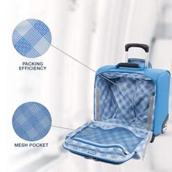 Travelpro Luggage Maxlite 5 16" Lightweight Carry-on Rolling Tote Suitcase, Azure Blue -Luggage Factory Store 51RYc88kIfL