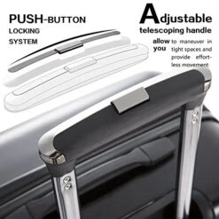 Coolife Luggage Expandable(only 28") Suitcase PC+ABS Spinner Built-In TSA Lock 20in 24in 28in Carry On (white, S(20in_carry On)) -Luggage Factory Store 51RpnZ2ZicL 68e73c2c 5096 4a7c a50f 67f1aa5255a6