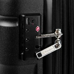 Travelpro Runway 2 Piece Luggage Set, Carry-on & Convertible Medium To Large Check-in Hardside Expandable Luggage, 8 Spinner Wheels, TSA Lock, Hardshell  Suitcase, Black -Luggage Factory Store 51W9U85DkuL
