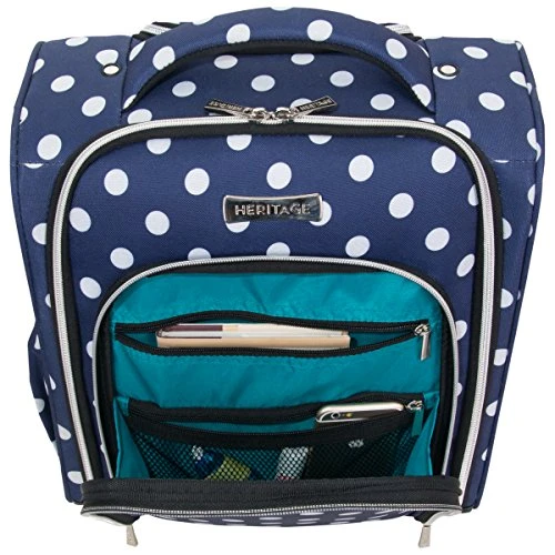 Heritage Travelware Albany Park 16" 600d Polka Dot Polyester 2-Wheel Underseater Carry-on 14 Heritage Travelware Albany Park 16" 600d Polka Dot Polyester 2-Wheel Underseater Carry-on - Image 12