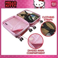 Ful Hello Kitty 21 Inch Rolling Luggage, Hardshell Carry On Suitcase With Wheels, Pink (HKFL0002AZ-650) -Luggage Factory Store 51YzbZs u3L