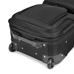 U.S. Traveler Rio Rugged Fabric Expandable Carry-On Luggage Set, Black, 2-Piece 14 U.S. Traveler Rio Rugged Fabric Expandable Carry-On Luggage Set, Black, 2-Piece -Luggage Factory Store 51ZqE07a1HL