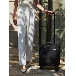 VERAGE Carry On Underseat Luggage With Wheels & USB Port, Wheeled Spinner Bag Carry-on Luggages For Airlines, Lightweight Suitcase Men Women, Pilots And Crew (14-Inch Compact) -Luggage Factory Store 51bHndja53L