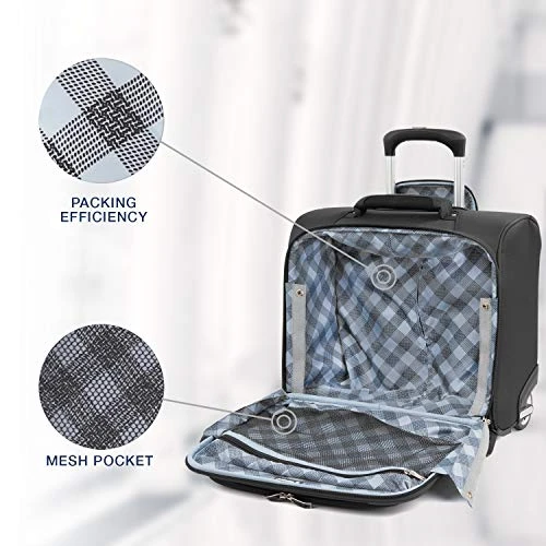 Travelpro Luggage Maxlite 5 16" Lightweight Carry-on Rolling Tote Suitcase, Black 6 Travelpro Luggage Maxlite 5 16" Lightweight Carry-on Rolling Tote Suitcase, Black - Image 4