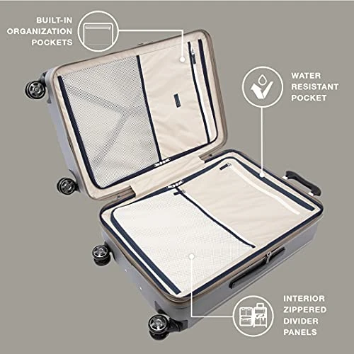 Travelpro Platinum Elite Hardside Expandable Spinner Luggage, Metallic Sand, 2-Piece Set (21/25) 5 Travelpro Platinum Elite Hardside Expandable Spinner Luggage, Metallic Sand, 2-Piece Set (21/25) - Image 3