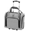 London Fog Cambridge Ultra-Lightweight 15inch 2-Wheel Under The Seat Bag, Black/White Houndstooth -Luggage Factory Store 51g6ktKqaRL