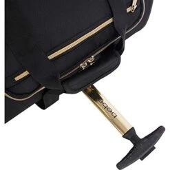 BEBE Women's Evans Wheeled Under The Seat Carry On Bag, Black Croc -Luggage Factory Store 51g 2BDdRfleL
