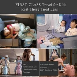 ANIMOR Kids Travel Partner Ride-On Suitcase And Carry-On Luggage, Classic Rolling Luggage (Penguin Blue) -Luggage Factory Store 51ghdbwxKpL