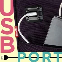 TPRC 15-Inch Under Seat Carry-On Bag, Purple, Underseater -Luggage Factory Store 51h88Tx1LDL