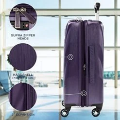 Travelpro Maxlite 5-Hardside 2 Piece Set With Spinner Wheels, Imperial Purple, (21/25) -Luggage Factory Store 51h k PPipS