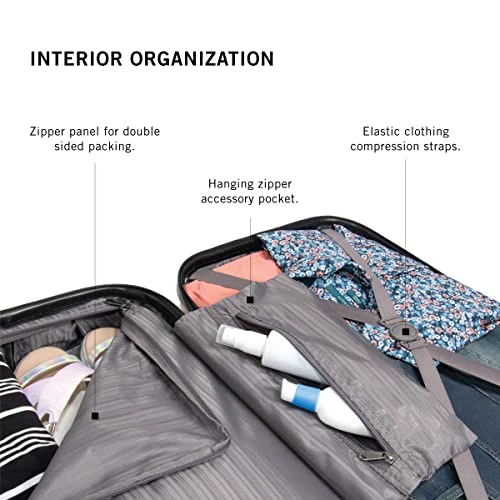 KENNETH COLE REACTION Out Of Bounds Luggage Collection Lightweight Durable Hardside 4-Wheel Spinner Travel Suitcase Bags, Magenta, 20-Inch Carry On 7 KENNETH COLE REACTION Out Of Bounds Luggage Collection Lightweight Durable Hardside 4-Wheel Spinner Travel Suitcase Bags, Magenta, 20-Inch Carry On - Image 5