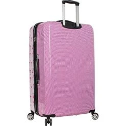 Betsey Johnson Luggage Hardside 3 Piece Set Suitcase With Spinner Wheels (20" 26" 30") (One Size, Flamingo Strut) -Luggage Factory Store 51iL6Ay EEL