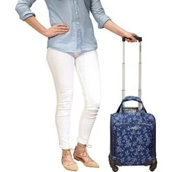 American Tourister Lynnwood 16 Inch Underseat Spinner Carry-On Luggage With Wheels - (Purple Print) -Luggage Factory Store 51jjO5g9pDL 4fbc5675 2c21 43e5 95e5 ee2076f1302e