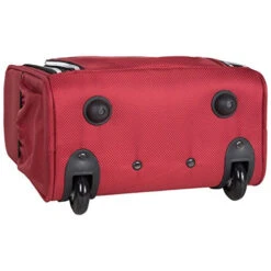 Kenneth Cole Reaction Lincoln Square 16" 1680d Polyester 2-Wheel Underseater Carry-on, Red -Luggage Factory Store 51kKfDlj8pL