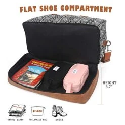 Oflamn Weekender Bag For Women Carry-On Luggage Bohemian style Duffle Bag Overnight Bags 3-4 Day' Travel Bags With Separated Shoes Compartment 13 Oflamn Weekender Bag For Women Carry-On Luggage Bohemian style Duffle Bag Overnight Bags 3-4 Day' Travel Bags With Separated Shoes Compartment -Luggage Factory Store 51kZYrSTDJL