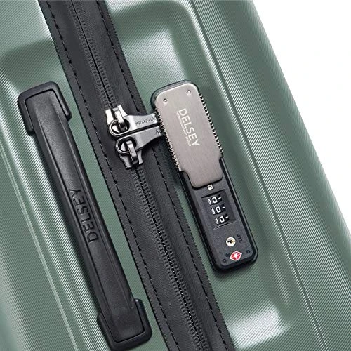 DELSEY Paris Cactus Hardside Luggage With Spinner Wheels, Khaki, Checked-Medium 24 Inch 8 DELSEY Paris Cactus Hardside Luggage With Spinner Wheels, Khaki, Checked-Medium 24 Inch - Image 6