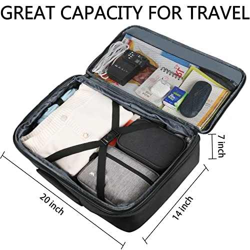 Travel Backpack, 40L Flight Approved Carry On Backpack For Men & Women, Vancropak Expandable Large Luggage Backpack Daypack Water Resistant Lightweight Business Weekender Bag, Black 9 Travel Backpack, 40L Flight Approved Carry On Backpack For Men & Women, Vancropak Expandable Large Luggage Backpack Daypack Water Resistant Lightweight Business Weekender Bag, Black - Image 7