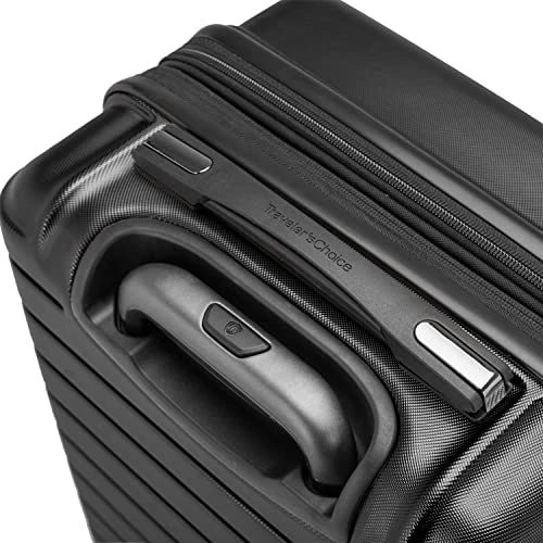 Traveler's Choice Archer Polycarbonate Hardside Spinner Luggage Set, Black, Carry-On 21-Inch 7 Traveler's Choice Archer Polycarbonate Hardside Spinner Luggage Set, Black, Carry-On 21-Inch - Image 5